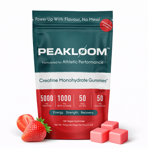 PEAKLOOM Strawberry Creatine Monohydrate Gummies