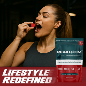 PEAKLOOM Strawberry Creatine Monohydrate Gummies