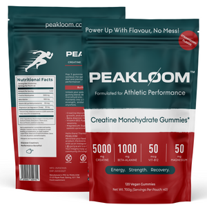 PEAKLOOM Strawberry & Blueberry Creatine Monohydrate Gummies